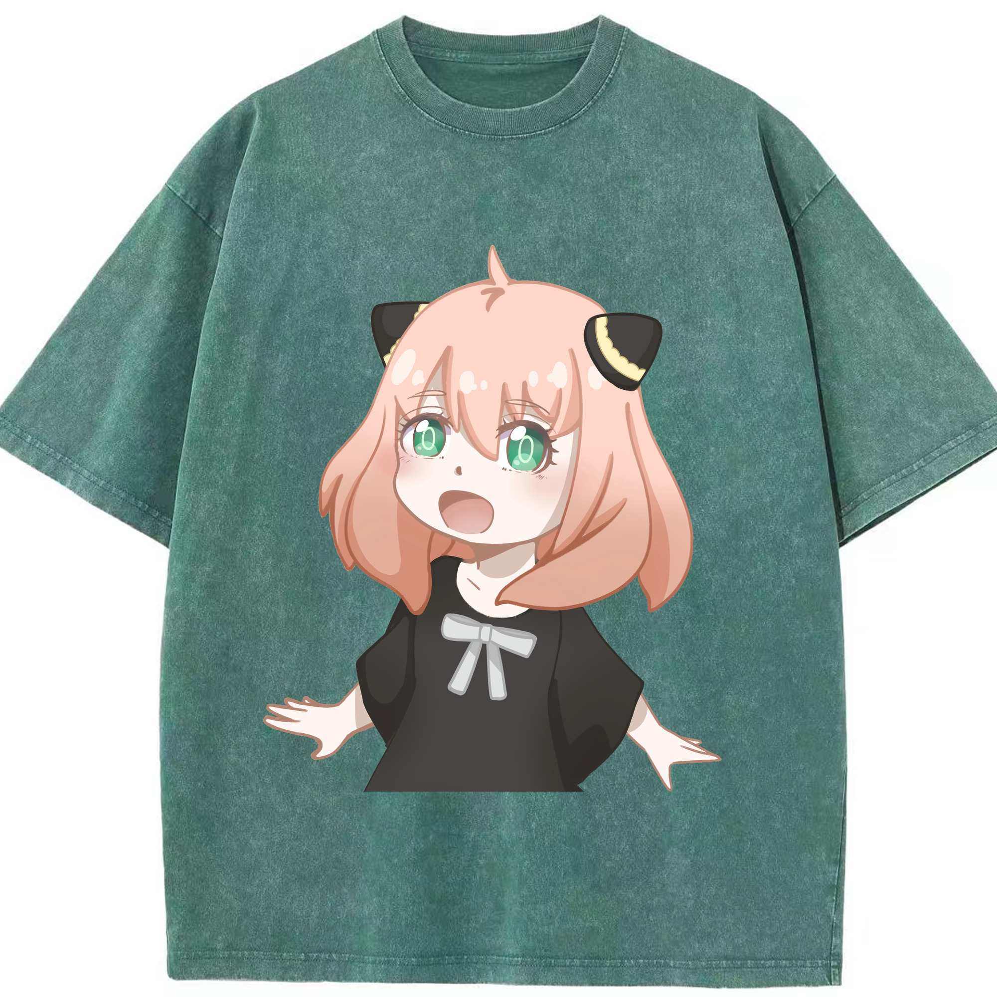 （画像用） SPY×FAMILY间谍家家酒 綿100% ヴィンテージ風 半袖Tシャツ（フロントプリント）
